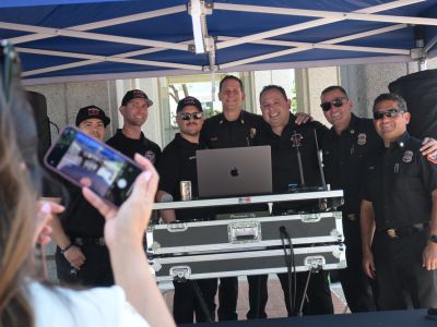 Glendale Fire Safety professionals deejayed the annual vendor fair in 2025.