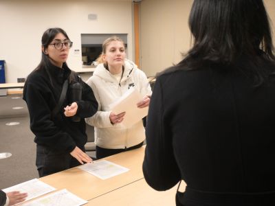 2026 Homeless Count volunteers discuss their route with Homeless Services staff.